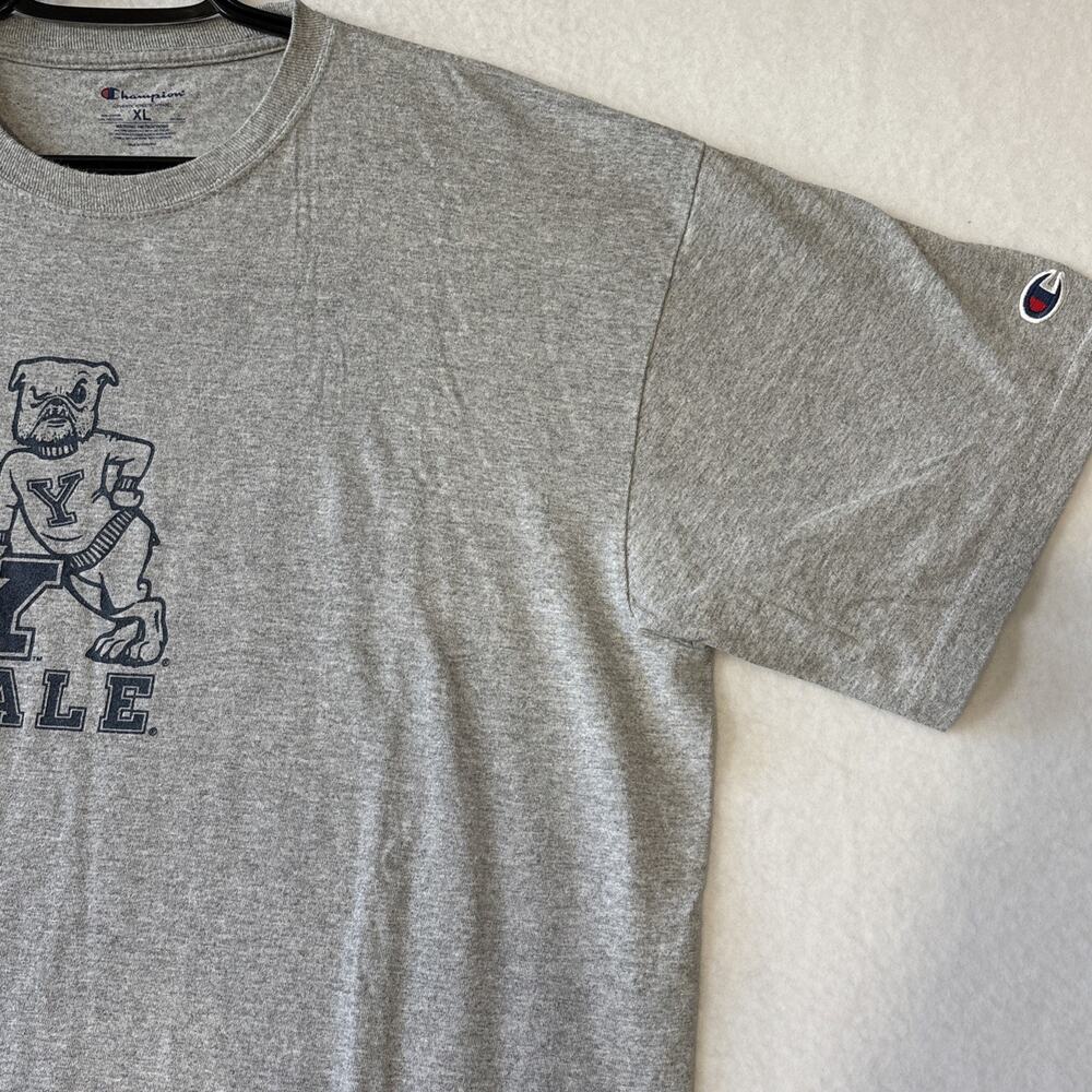 Champion Yale University Bulldogs Graphic Short Sleeve T-Shirt Size XL Gray - Picture 4 of 10